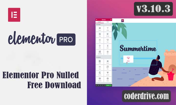 Elementor Pro Nulled v3.10.3 Elementor Pro Free Download